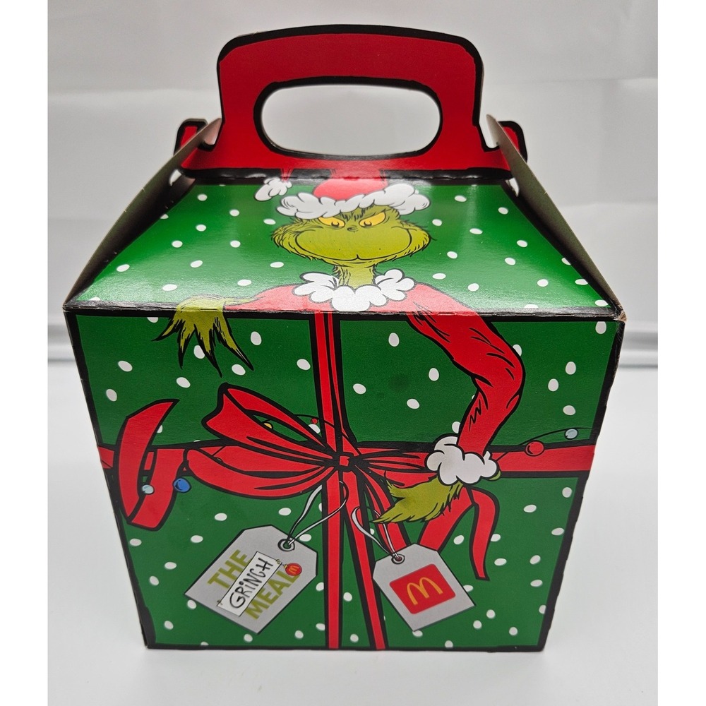 McDonalds Grinch Meal‎ Box Christmas Holiday Limited Edition Collectible